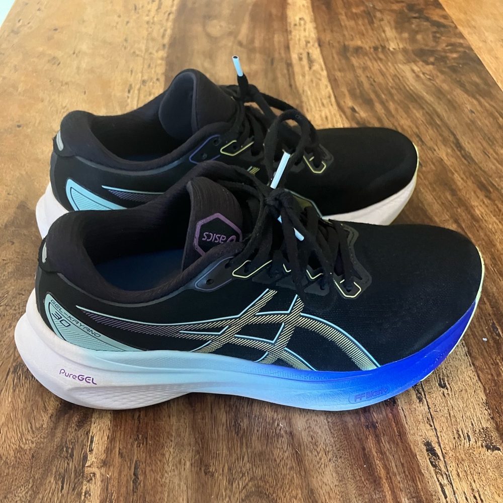 Asics Gel Kayano 30 Shoes Women's 8.5 Black Training Athletic Running Sneakers